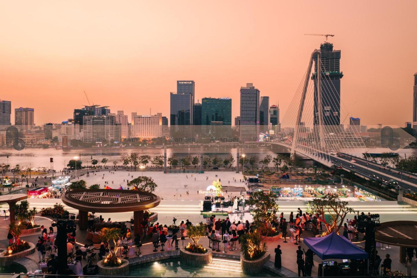 Ferienwohnung Metropole Thu Thiem Ho-Chi-Minh-Stadt Exterior foto