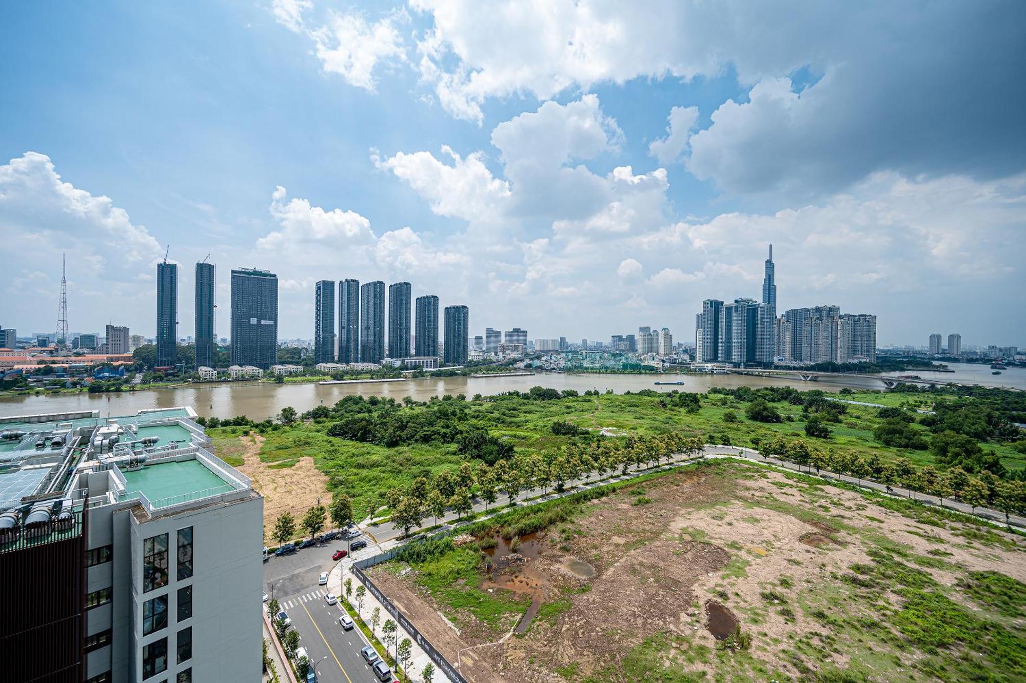 Ferienwohnung Metropole Thu Thiem Ho-Chi-Minh-Stadt Exterior foto